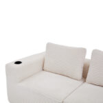 265cm wide fully compressed sofa with three pillows (feather pillow+two plastic cup holders) - comfo - Image 21