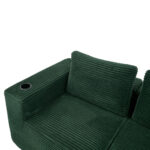265cm wide fully compressed sofa with three pillows (feather pillow+two plastic cup holders) - comfo - Image 14