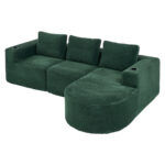 265cm wide fully compressed sofa with three pillows (feather pillow+two plastic cup holders) - comfo - Image 19