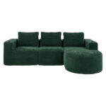 265cm wide fully compressed sofa with three pillows (feather pillow+two plastic cup holders) - comfo - Image 23