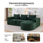 265cm wide fully compressed sofa with three pillows (feather pillow+two plastic cup holders) - comfo - Image 4