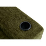 258 centimetres wide fully compressed L-shaped sofa with three pillows - a classic, minimalist, and - Image 6