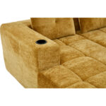 258 centimeter wide fully compressed L-shaped sofa with three pillows - a classic, minimalist, and c - Image 16
