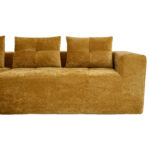 258 centimeter wide fully compressed L-shaped sofa with three pillows - a classic, minimalist, and c - Image 17