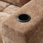 258 centimetres wide fully compressed L-shaped sofa with three pillows - a classic, minimalist, and - Image 14