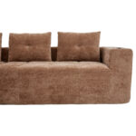 258 centimetres wide fully compressed L-shaped sofa with three pillows - a classic, minimalist, and - Image 19
