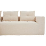 258 cm wide L sofa with three cushions (spring core + 2 plastic pocket plates) – classic, minimalist - Image 22