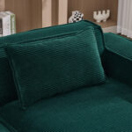 235 cm wide economy textile sofa with two cushions + feather bag - modern, simple and comfortable so - Image 10