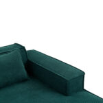 235 cm wide economy textile sofa with two cushions + feather bag - modern, simple and comfortable so - Image 14