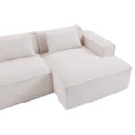 235 cm breites Economy-Textil-Sofa mit zwei Kissen + Federtasche - modernes, einfaches und komfortab - Image 14