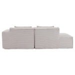 235 cm breites Economy-Textil-Sofa mit zwei Kissen + Federtasche - modernes, einfaches und komfortab - Image 18