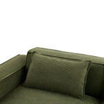 235 cm wide economy textile sofa with two cushions + feather bag - modern, simple and comfortable so - Image 16