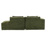 235 cm wide economy textile sofa with two cushions + feather bag - modern, simple and comfortable so - Image 17