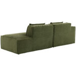 235 cm wide economy textile sofa with two cushions + feather bag - modern, simple and comfortable so - Image 18