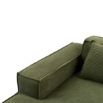 235 cm wide economy textile sofa with two cushions + feather bag - modern, simple and comfortable so - Image 21