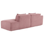 235 cm wide economy textile sofa with two cushions + feather bag - modern, simple and comfortable so - Image 16