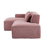 235 cm wide economy textile sofa with two cushions + feather bag - modern, simple and comfortable so - Image 20