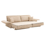 Modern Minimalist Fabric Sofa with Multifunctional Conversion - Comfortable Sleeper Sofa for Living - Image 16