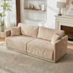 Modern Minimalist Fabric Sofa with Multifunctional Conversion - Comfortable Sleeper Sofa for Living - Image 5