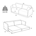 Modern Minimalist Fabric Sofa with Multifunctional Conversion - Comfortable Sleeper Sofa for Living - Image 27
