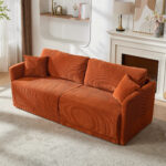 Modern Minimalist Fabric Sofa with Multifunctional Conversion - Comfortable Sleeper Sofa for Living - Image 3