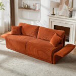 Modern Minimalist Fabric Sofa with Multifunctional Conversion - Comfortable Sleeper Sofa for Living - Image 5