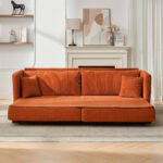 Modern Minimalist Fabric Sofa with Multifunctional Conversion - Comfortable Sleeper Sofa for Living - Image 8