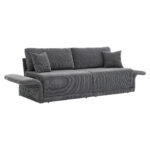 Modern Minimalist Fabric Sofa with Multifunctional Conversion - Comfortable Sleeper Sofa for Living - Image 14