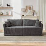 Modern Minimalist Fabric Sofa with Multifunctional Conversion - Comfortable Sleeper Sofa for Living - Image 2
