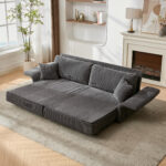 Modern Minimalist Fabric Sofa with Multifunctional Conversion - Comfortable Sleeper Sofa for Living - Image 8