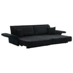 Modern Minimalist Fabric Sofa with Multifunctional Conversion - Comfortable Sleeper Sofa for Living - Image 15