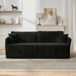 Modern Minimalist Fabric Sofa with Multifunctional Conversion - Comfortable Sleeper Sofa for Living - Image 2