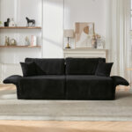 Modern Minimalist Fabric Sofa with Multifunctional Conversion - Comfortable Sleeper Sofa for Living - Image 4