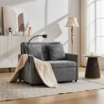 Minimally modern design fabric sofa multifunctional deformation sofa - comfortable living room, offi