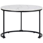 Round Coffee Table 2-Piece Set, Living Room Nesting Round Side Table Set of 2 - Image 12