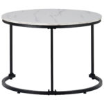 Round Coffee Table 2-Piece Set, Living Room Nesting Round Side Table Set of 2 - Image 13