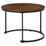 Round Coffee Table 2-Piece Set, Living Room Nesting Round Side Table Set of 2 - Image 14