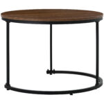 Round Coffee Table 2-Piece Set, Living Room Nesting Round Side Table Set of 2 - Image 15