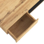 Wood Grain Coffee Table, with One Handleless Drawer, One Storage Compartment and Rear Storage, Double-Sided - Image 15