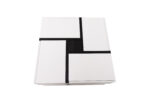 High-Gloss Coffee Table, Table with 4 Drawers, Unique Color Matching and Line Design, Storage Below - Image 12