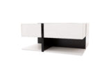 High-Gloss Coffee Table, Table with 4 Drawers, Unique Color Matching and Line Design, Storage Below - Image 19