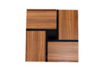Coffee Table, Table with 4 Drawers, Unique Color Matching and Line Design, Storage Below. 78x78x40 cm - Image 14