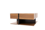 Coffee Table, Table with 4 Drawers, Unique Color Matching and Line Design, Storage Below. 78x78x40 cm - Image 15