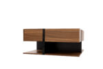 Coffee Table, Table with 4 Drawers, Unique Color Matching and Line Design, Storage Below. 78x78x40 cm - Image 20