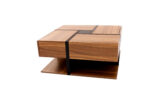 Coffee Table, Table with 4 Drawers, Unique Color Matching and Line Design, Storage Below. 78x78x40 cm - Image 21