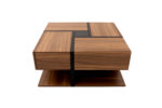 Coffee Table, Table with 4 Drawers, Unique Color Matching and Line Design, Storage Below. 78x78x40 cm - Image 23