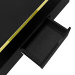 Coffee Table with Drawers, High-Gloss Lacquer Finish, Side Table with Two Shelf Levels, with LED Lighting - Image 19