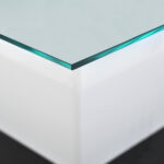 Coffee Table Made of High-Gloss Glass, Movable Coffee Table with Swivel Casters - Image 18