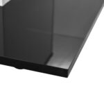 Coffee Table Made of High-Gloss Glass, Movable Coffee Table with Swivel Casters - Image 19