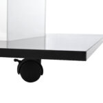 Coffee Table Made of High-Gloss Glass, Movable Coffee Table with Swivel Casters - Image 21